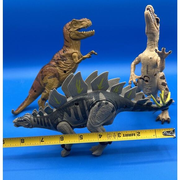 Roaring Poseable Kid Galaxy Dinosaurs Lot Of 3- All Work. *Pre-Owned* - Picture 12 of 12